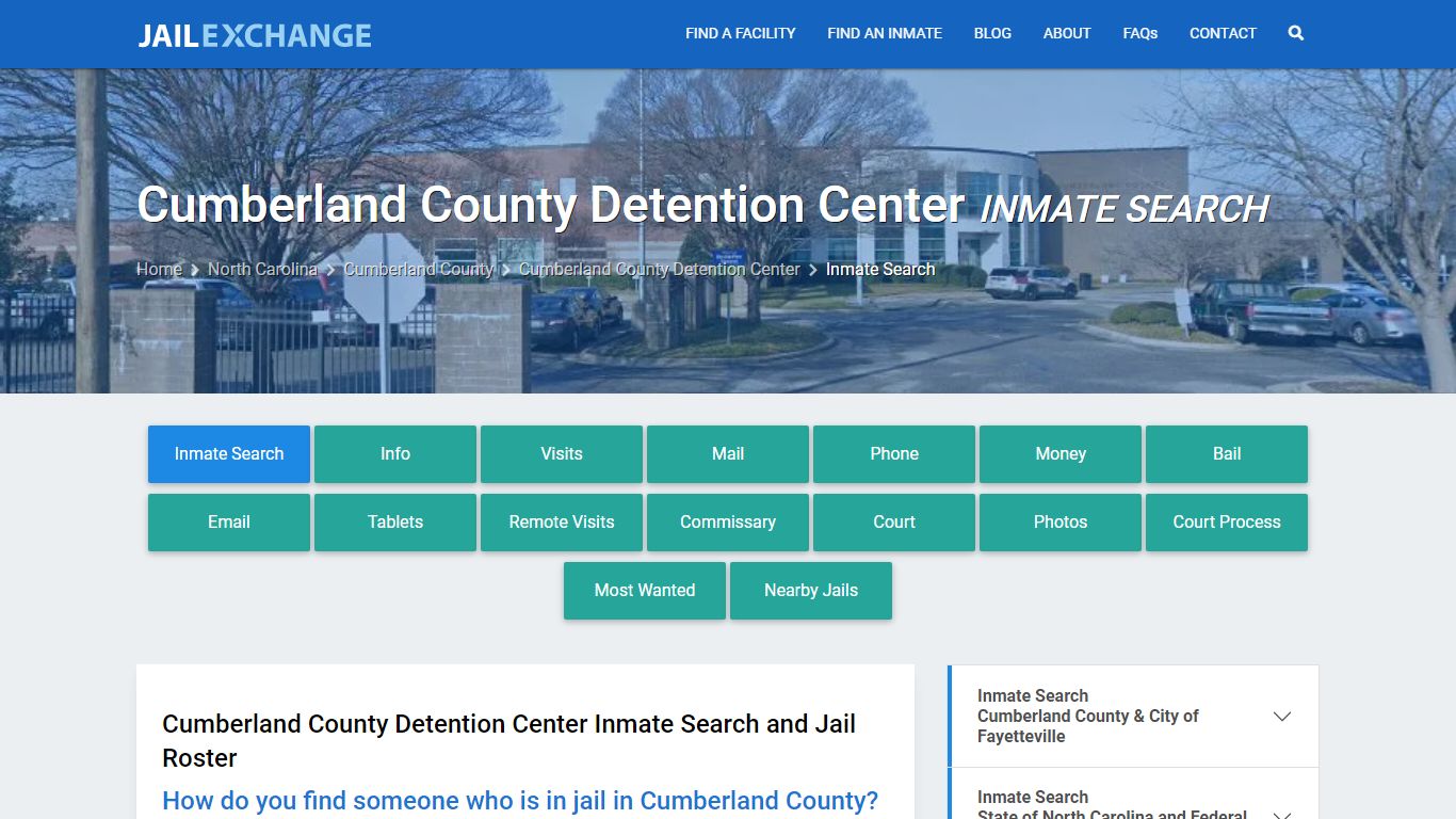 Cumberland County Detention Center Inmate Search - Jail Exchange